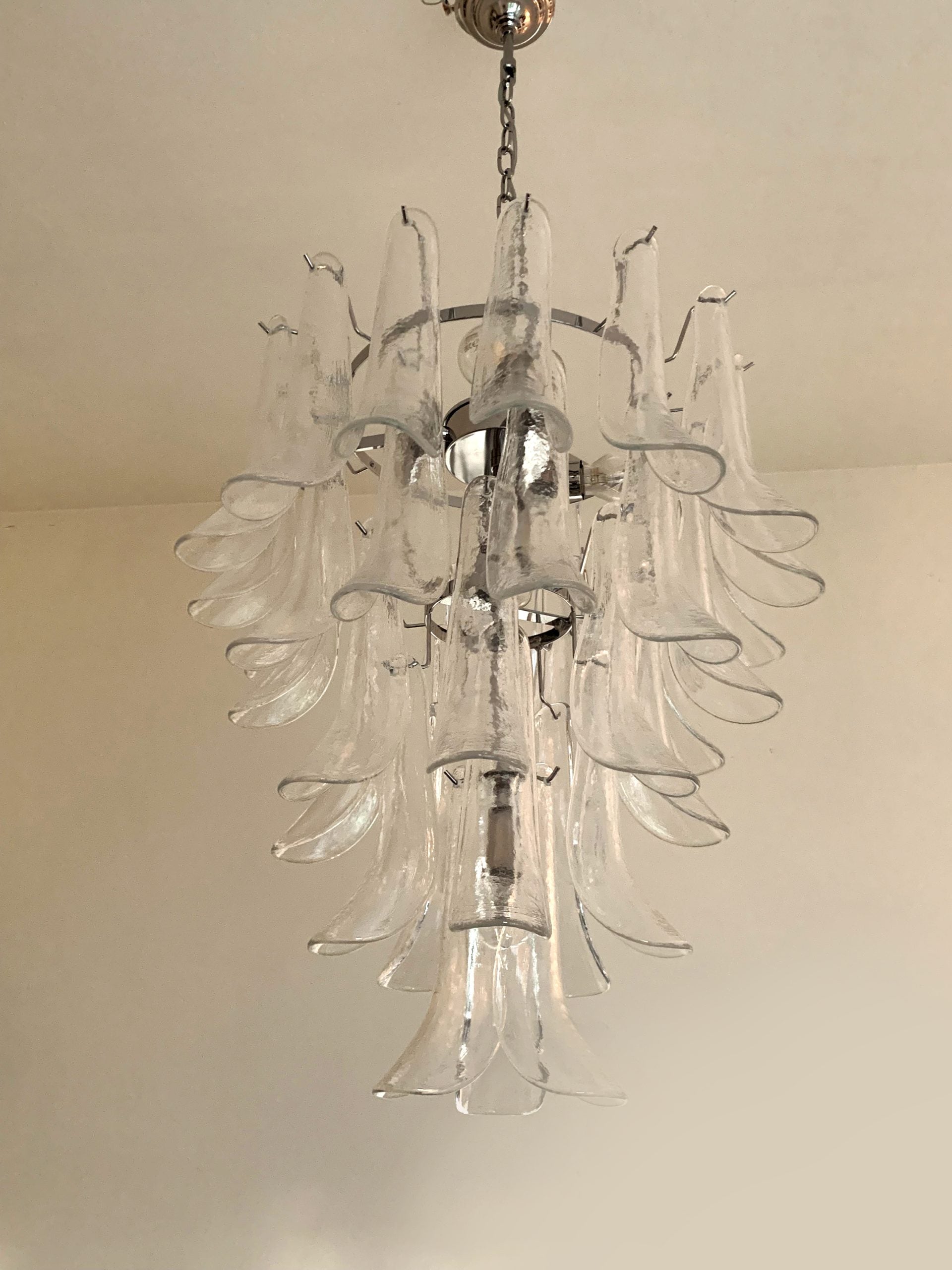 VORELLI Garda Selle Murano Glass Circular Chandelier - Selle Murano Glass image 4