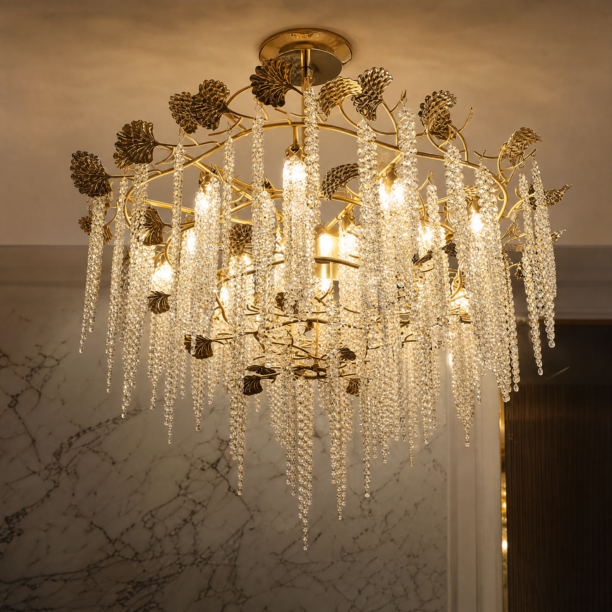 Tuscania Luxury Chandelier close-up craftsmanship detail image by VORELLI