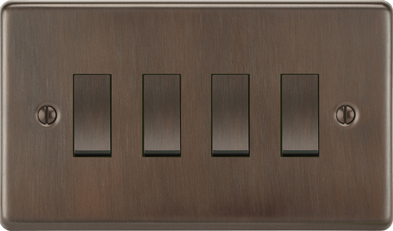 Detail shot of the precise mechanical action of the VORELLI premium toggle rocker switch.