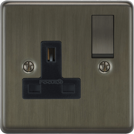 Detailed aesthetic shot of the Victorian single socket showing classic design elements.