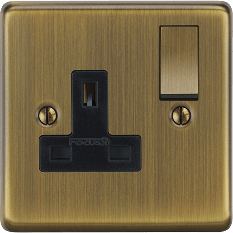 Elegant side profile of the Victorian single socket demonstrating high-quality finish.