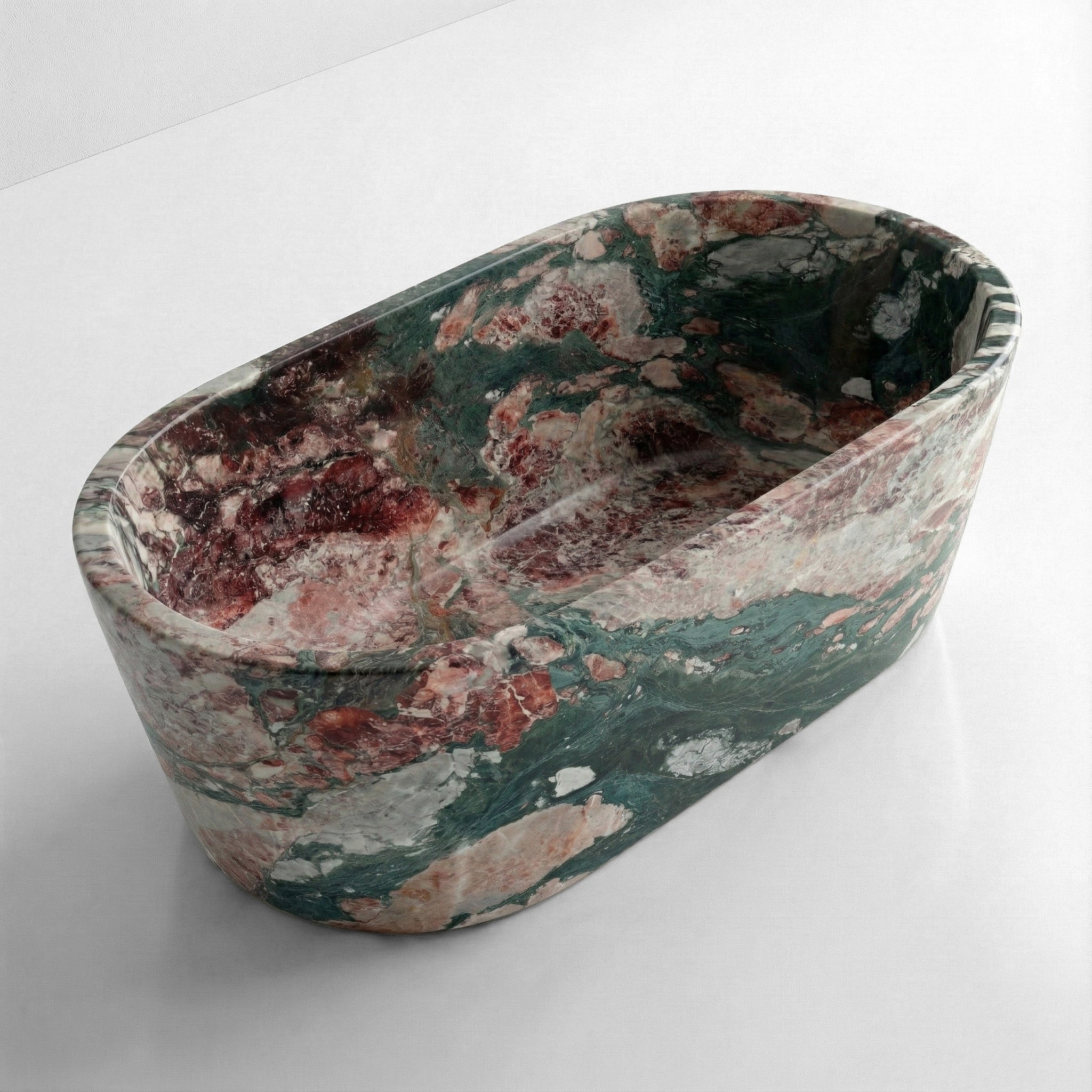 Four Seasons Marble Freestanding Bathtub - Tapered
