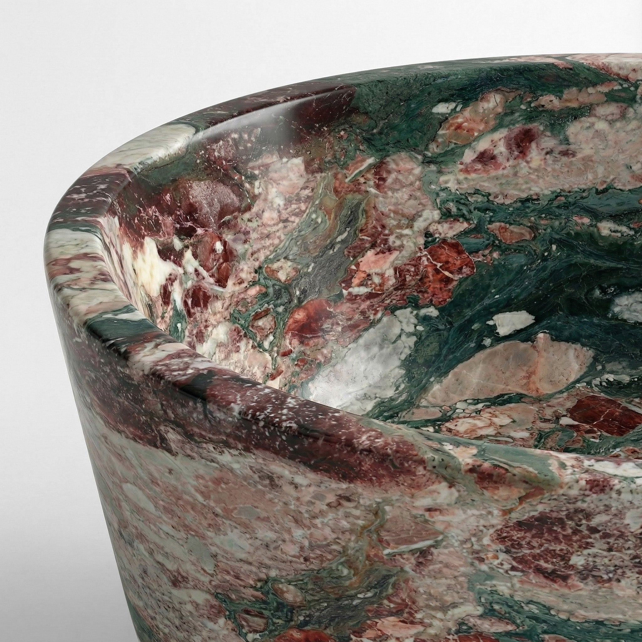 Four Seasons Marble Freestanding Bathtub - Tapered