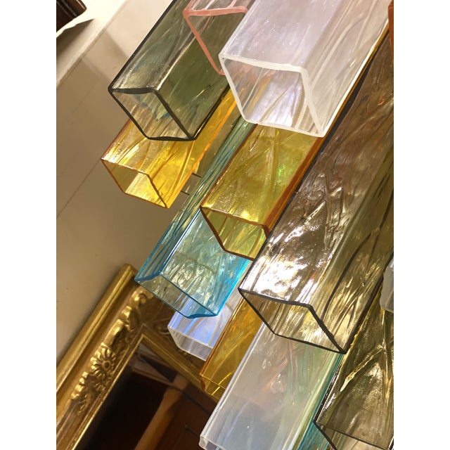 VORELLI Urbino Squares Murano Glass Circular Chandelier - Squares Murano Glass image 8