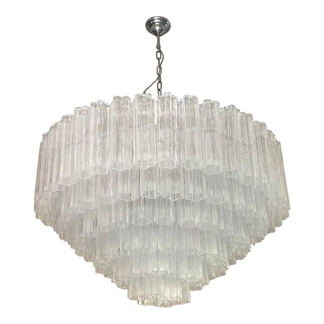 VORELLI Capri Tronchi Murano Glass Staircase Chandelier - Tronchi Murano Glass image 1