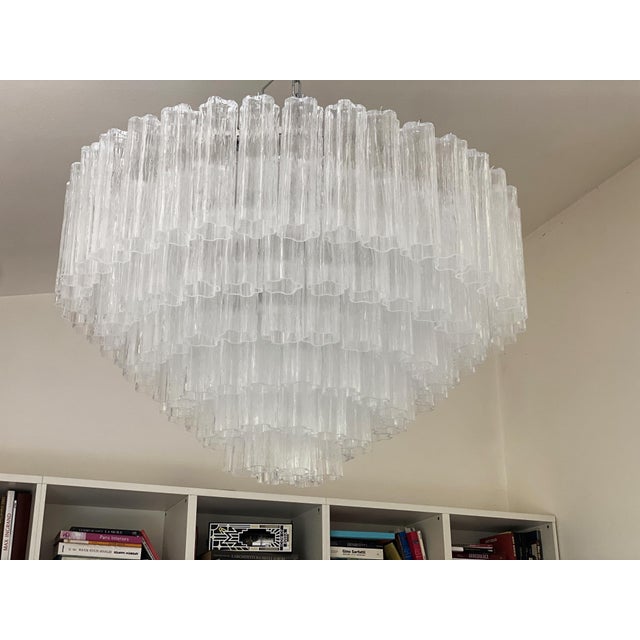 VORELLI Capri Tronchi Murano Glass Staircase Chandelier - Tronchi Murano Glass image 2