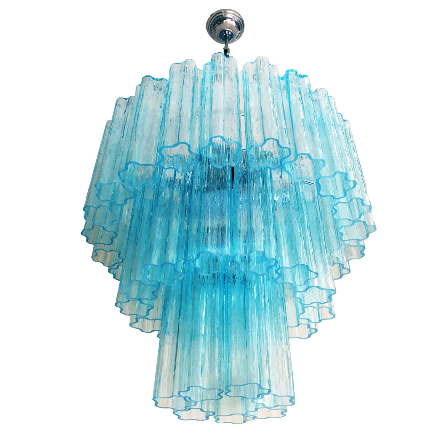 VORELLI Gemma Tronchi Murano Glass Circular Chandelier - Tronchi Murano Glass image 2