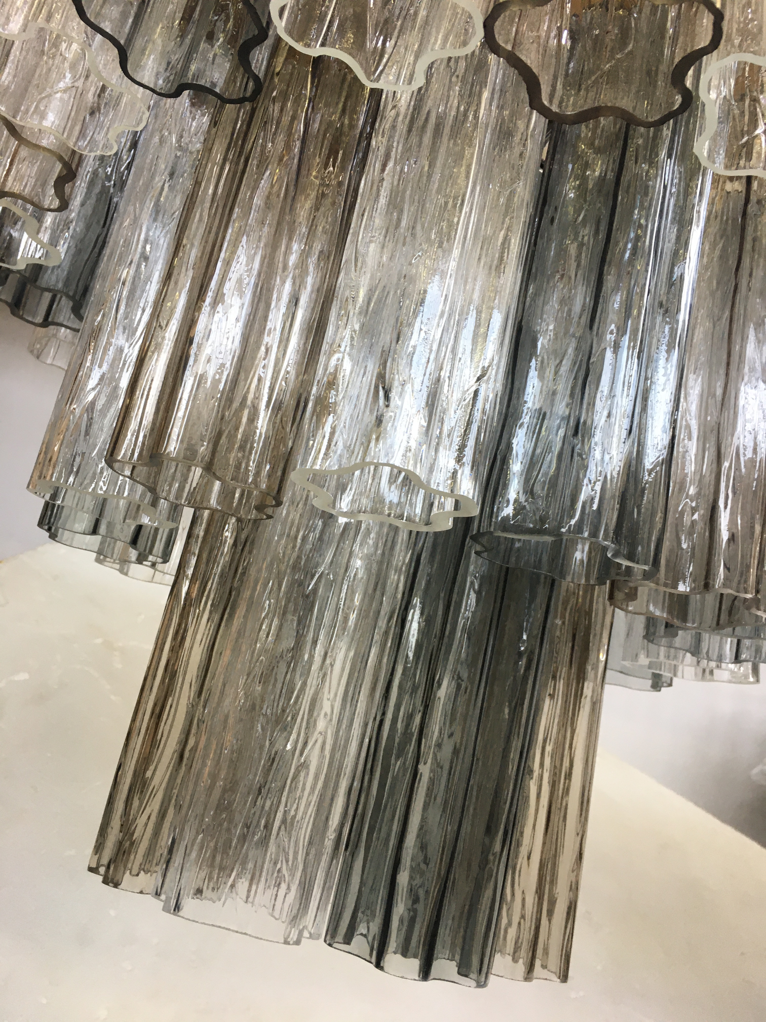 VORELLI Giovanna Tronchi Murano Glass Circular Chandelier - Tronchi Murano Glass image 5