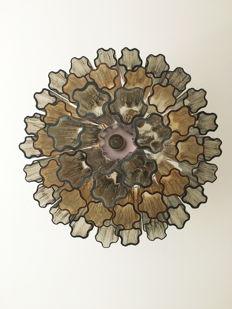 VORELLI Zanetta Tronchi Murano Glass Circular Chandelier - Tronchi Murano Glass image 3
