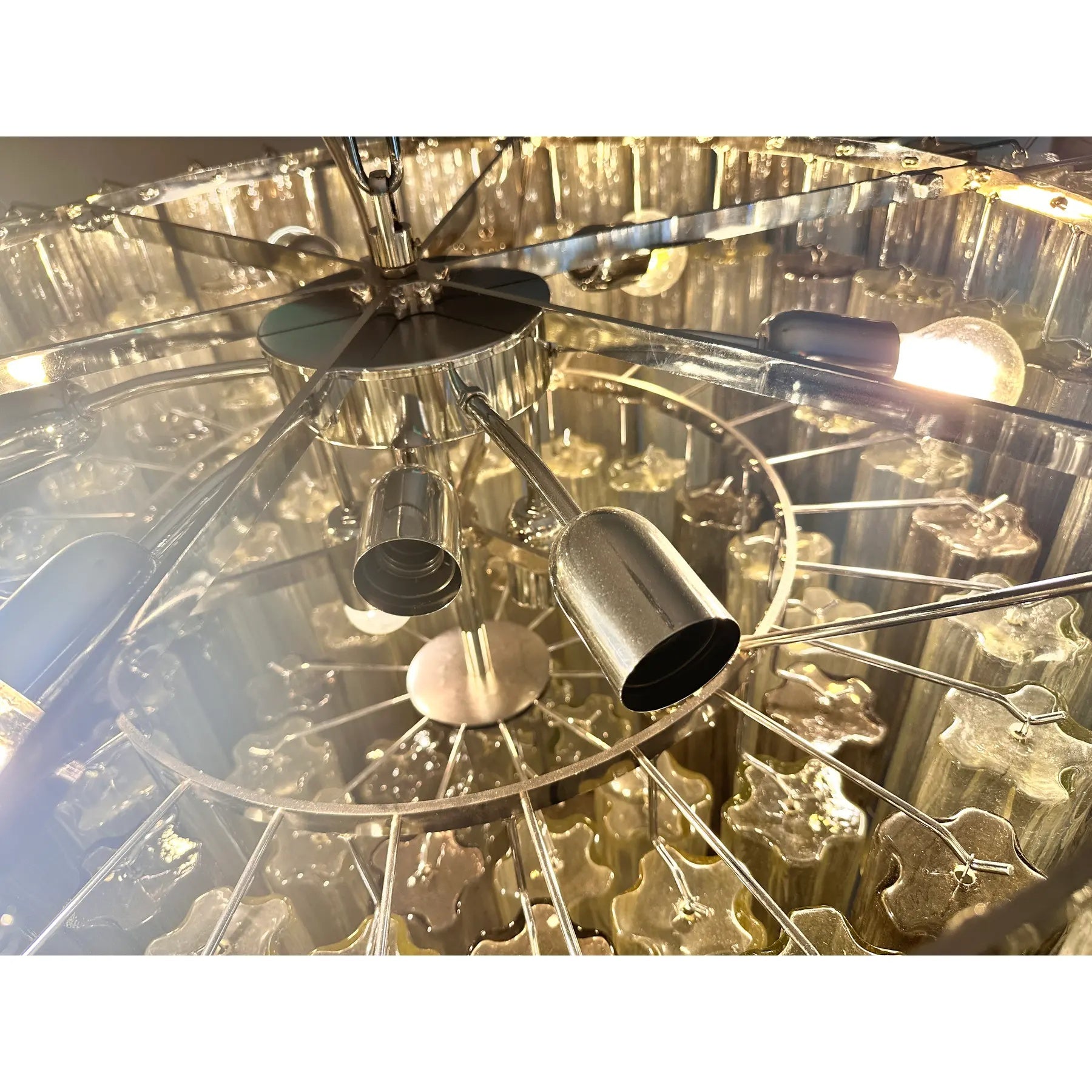 VORELLI Cecilia Tronchi Murano Glass Staircase Chandelier - Tronchi Murano Glass image 5