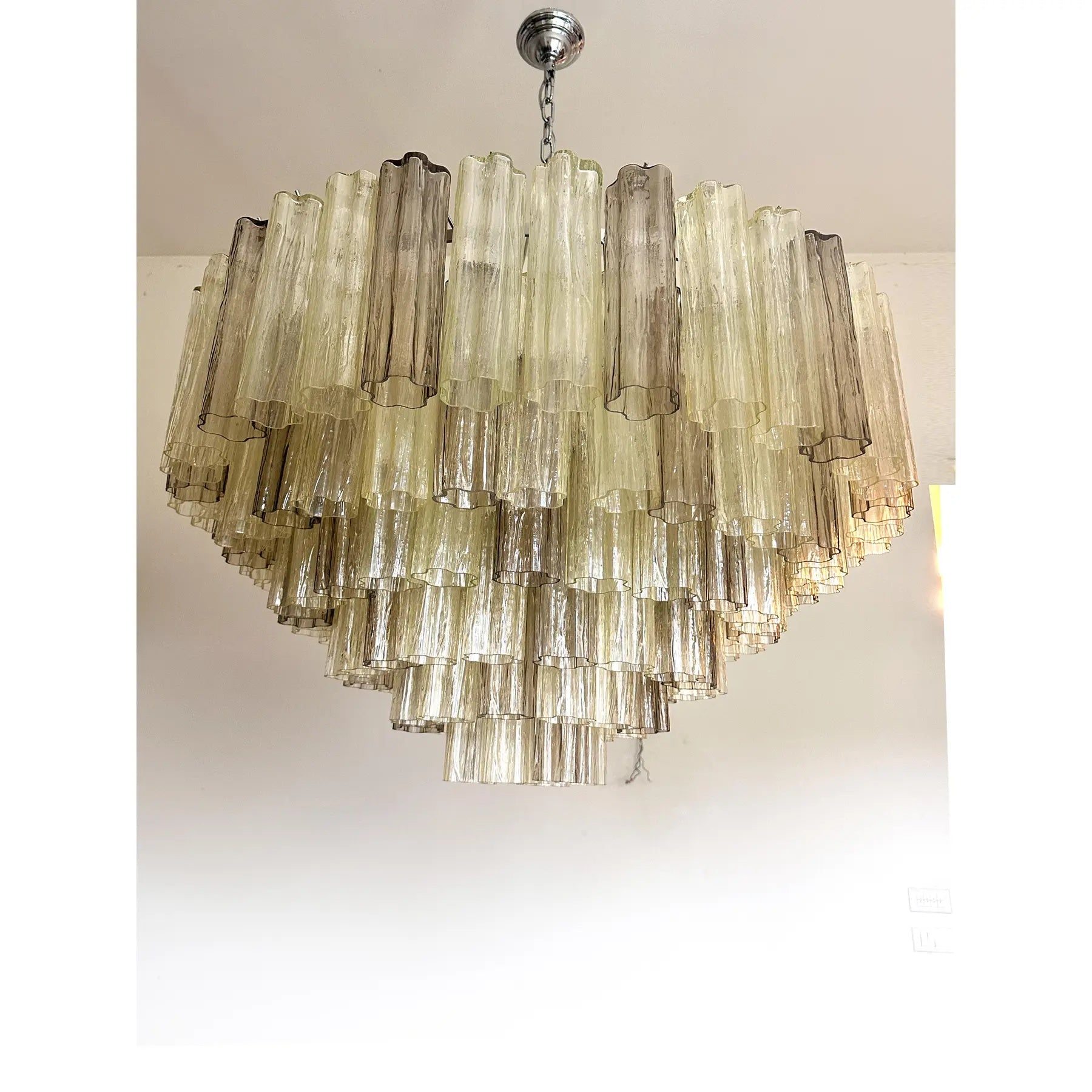 VORELLI Cecilia Tronchi Murano Glass Staircase Chandelier - Tronchi Murano Glass image 6