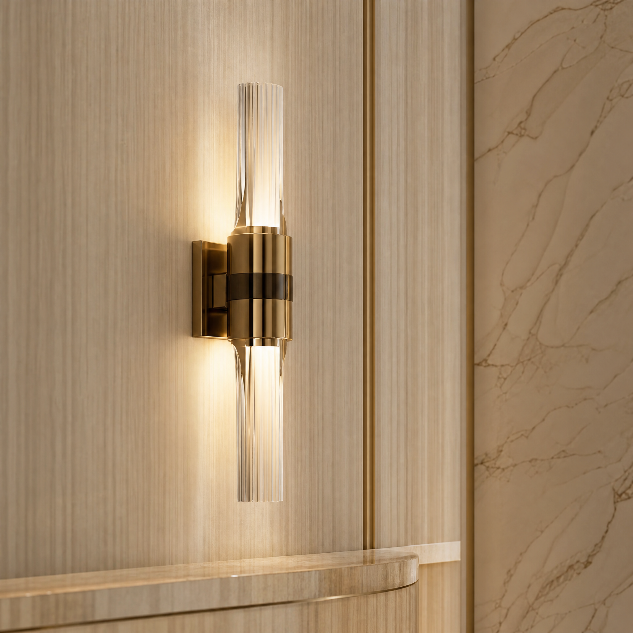 Turbine Luxury Wall Light close-up craftsmanship detail image by VORELLI