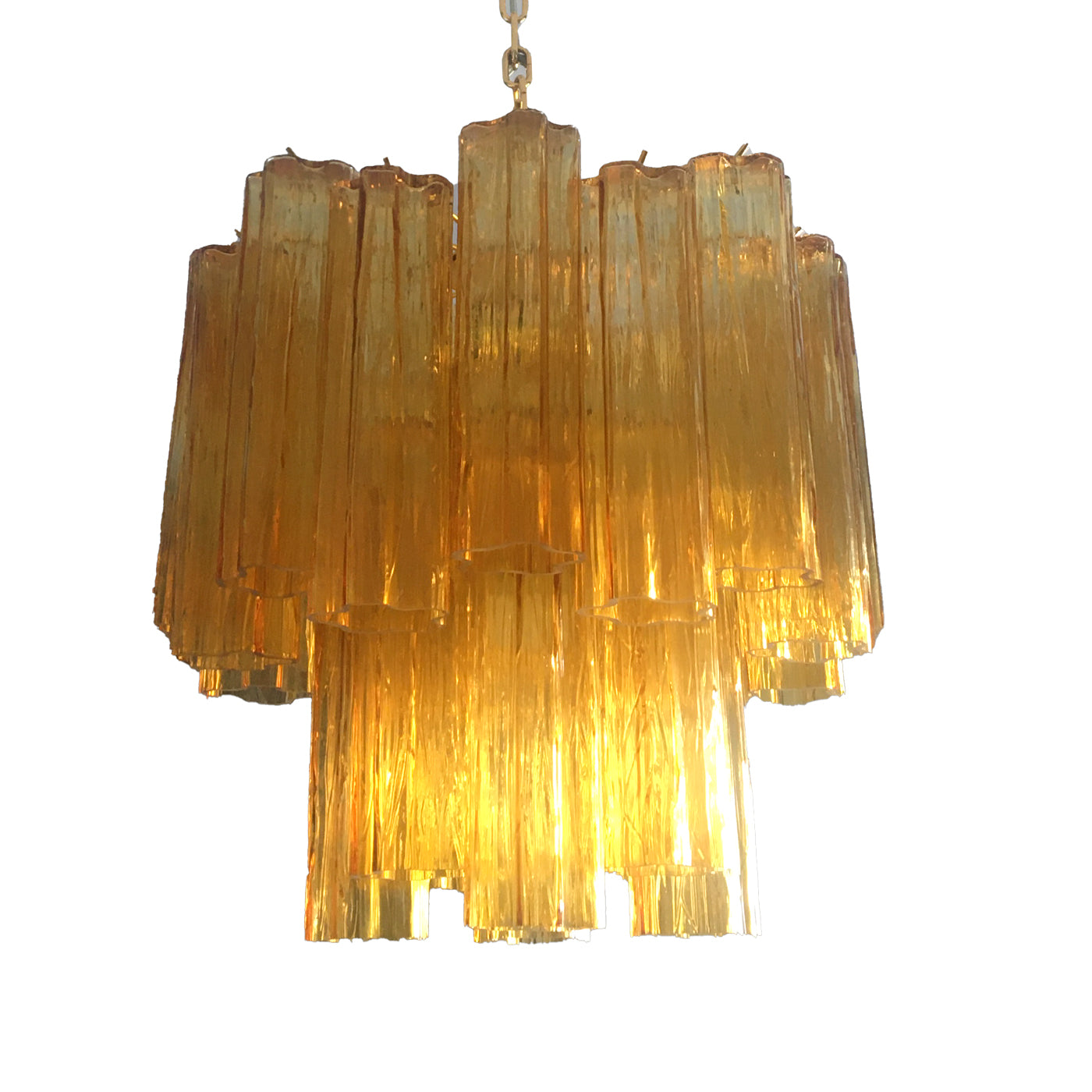 VORELLI Fiorella Tronchi Murano Glass Circular Chandelier - Tronchi Murano Glass image 2