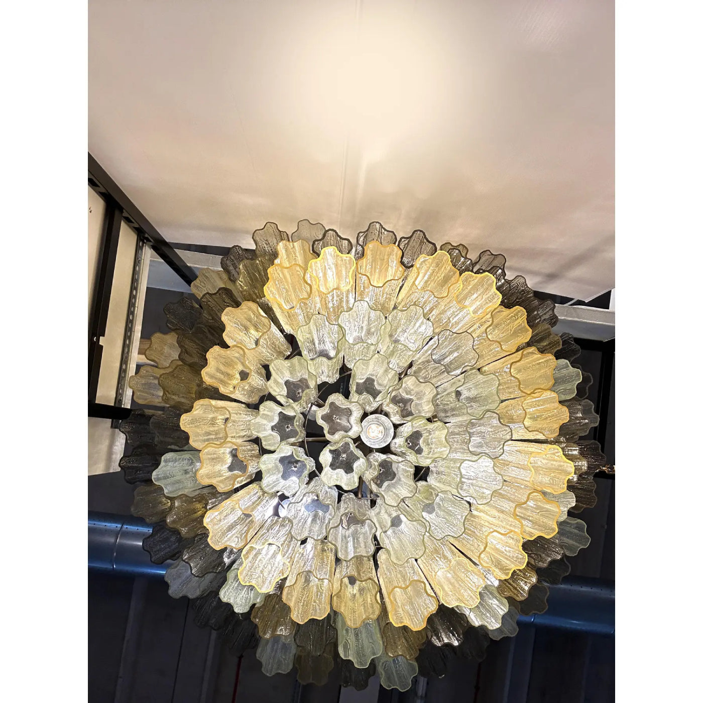 VORELLI Celestia Tronchi Murano Glass Staircase Chandelier - Tronchi Murano Glass image 5