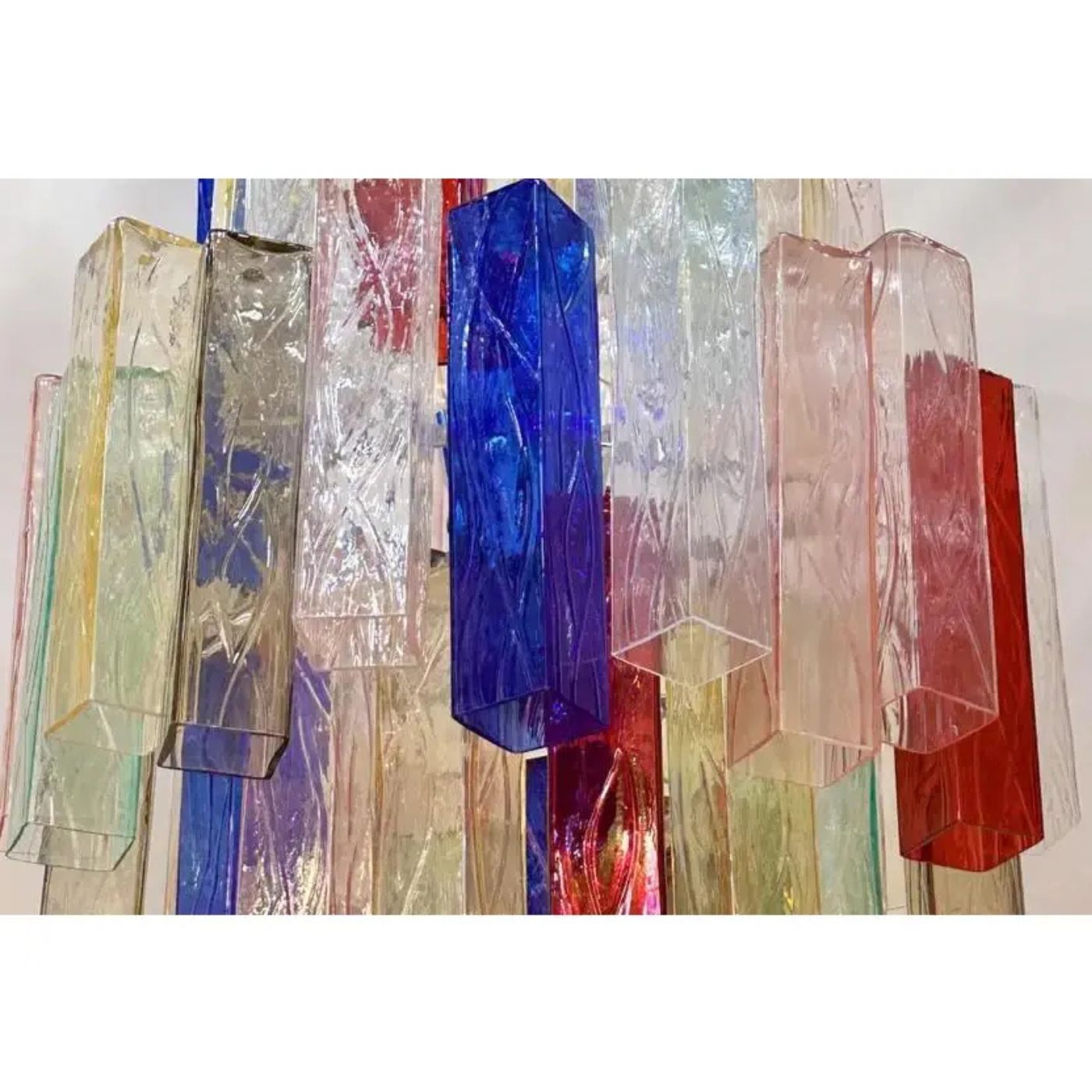 VORELLI Torino Squares Murano Glass Ceiling Light - Squares Murano Glass image 5