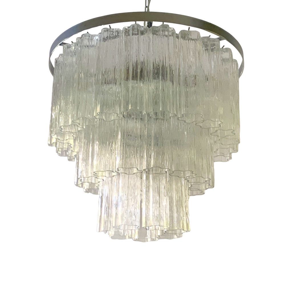 VORELLI Mariella Tronchi Murano Glass Circular Chandelier - Tronchi Murano Glass image 1