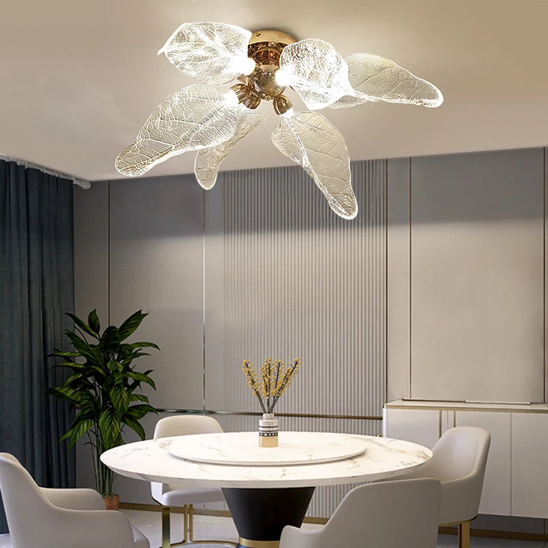 Ottobre ceiling light installed in a luxury dining room interior