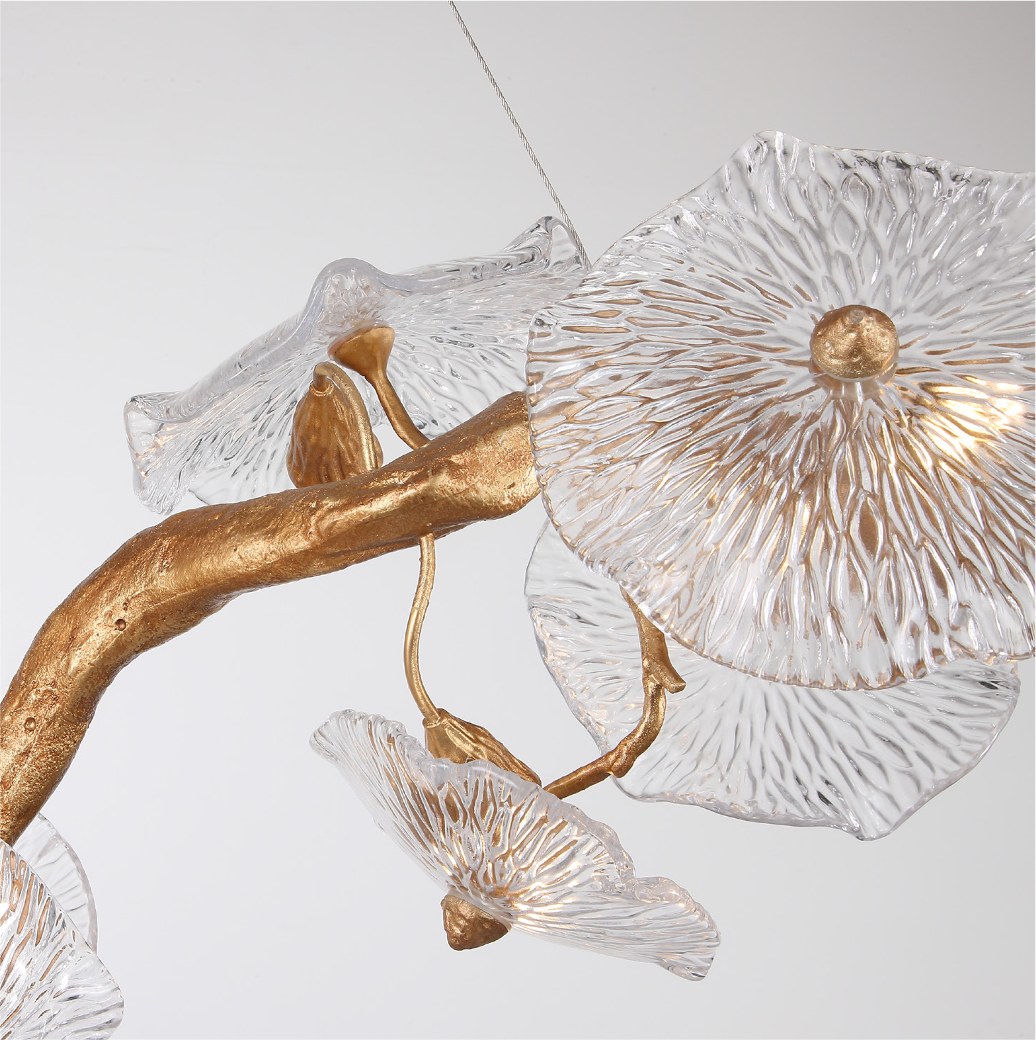 Luxury Penny Leaf wall light styled in an elegant bedroom interior