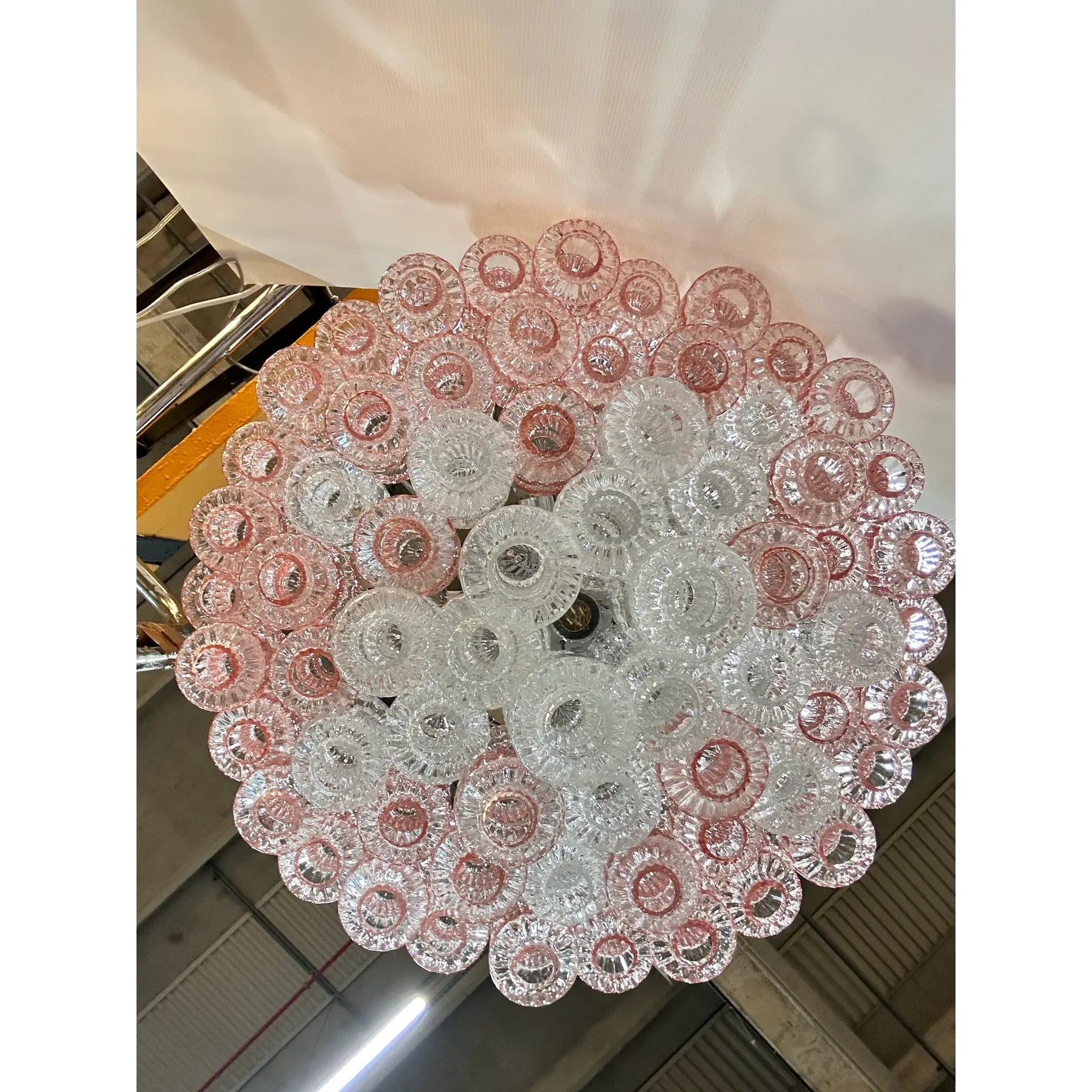 VORELLI Daria Tronchi Murano Glass Circular Chandelier - Tronchi Murano Glass image 3