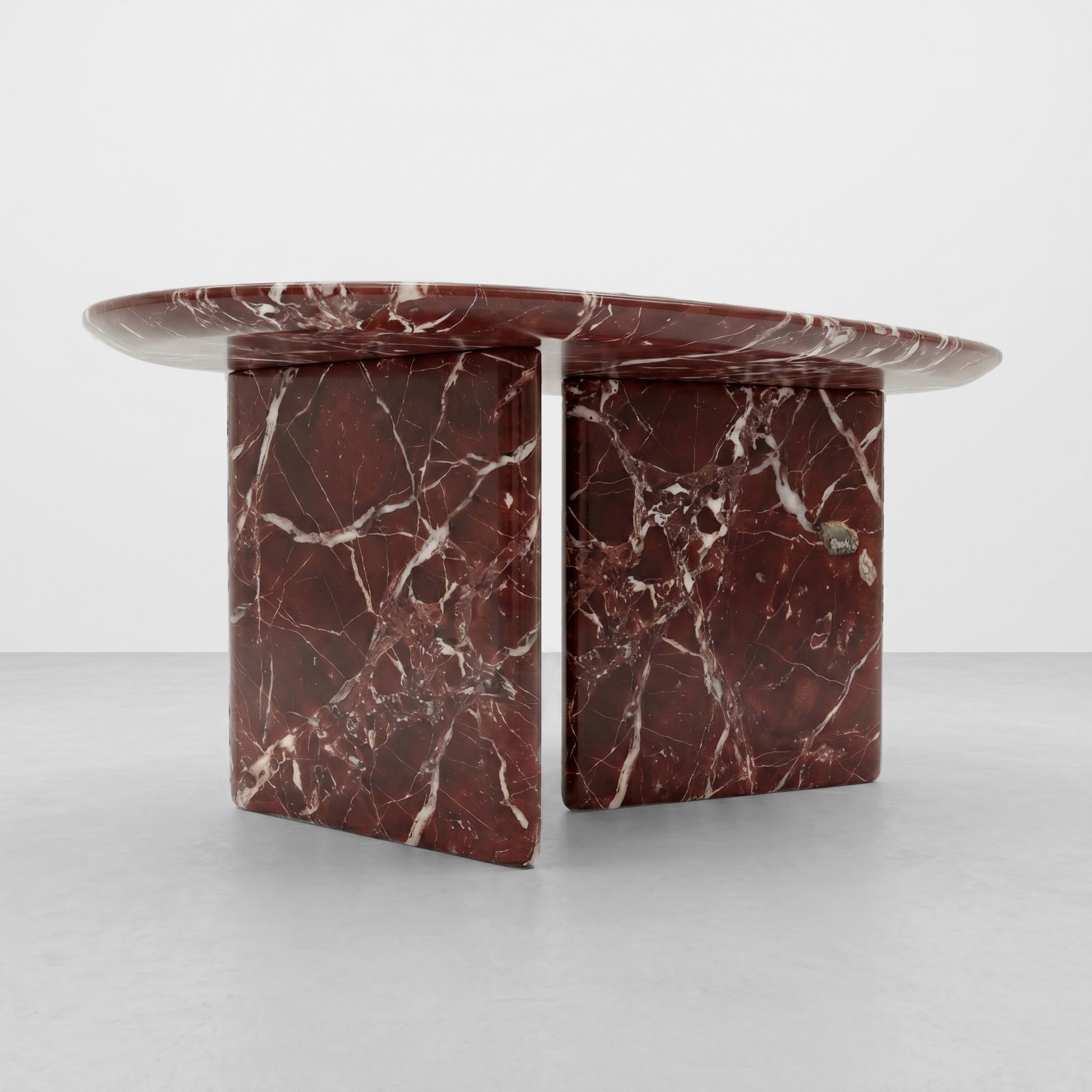 Rosso Levanto Marble Coffee Table - Pebble