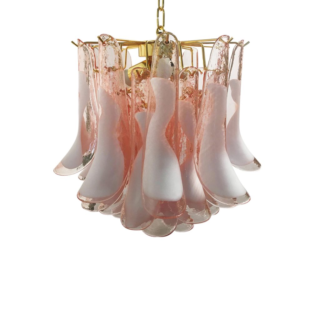 VORELLI Levanto Selle Murano Glass Circular Chandelier - Selle Murano Glass image 1