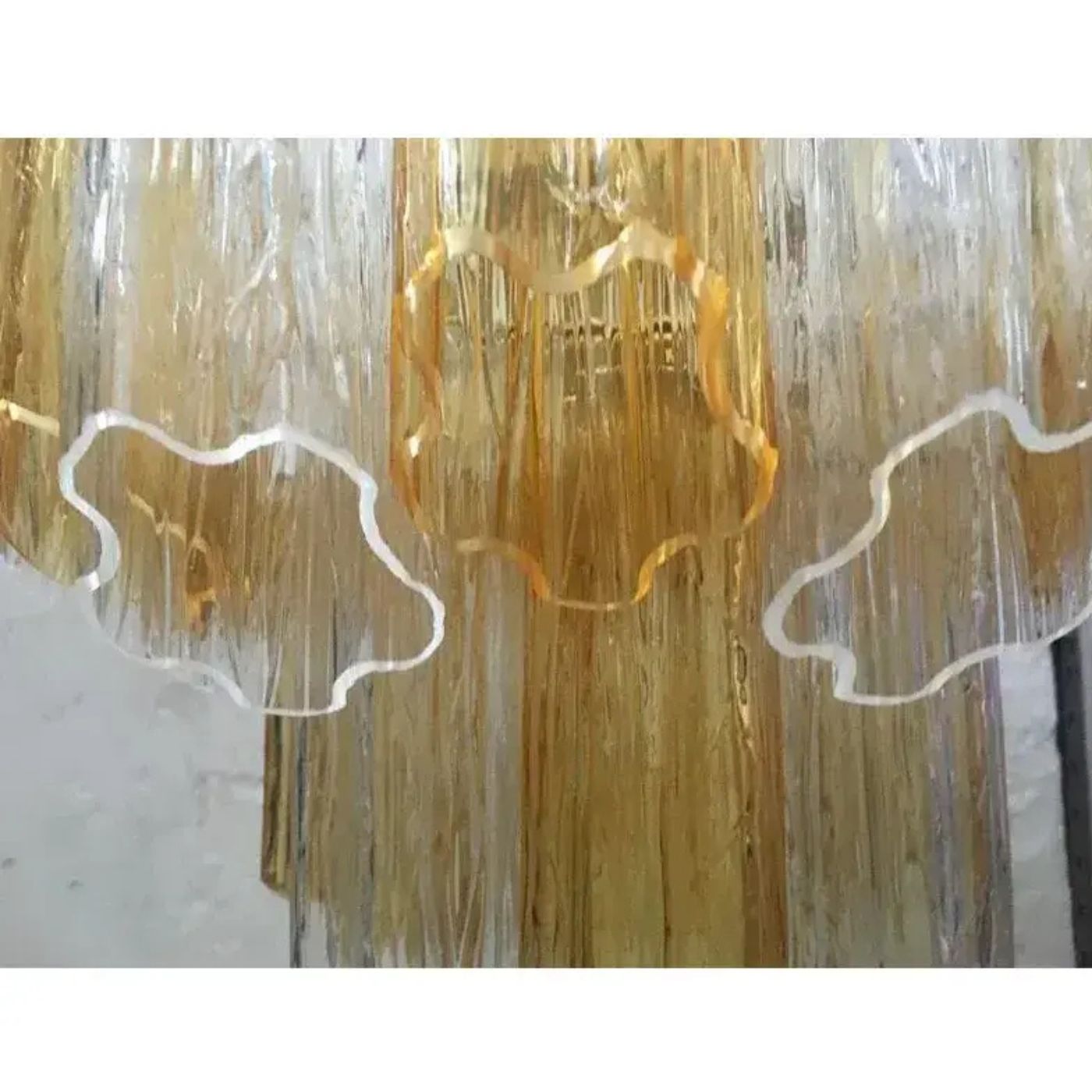 VORELLI Domenica Tronchi Murano Glass Staircase Chandelier - Tronchi Murano Glass image 4