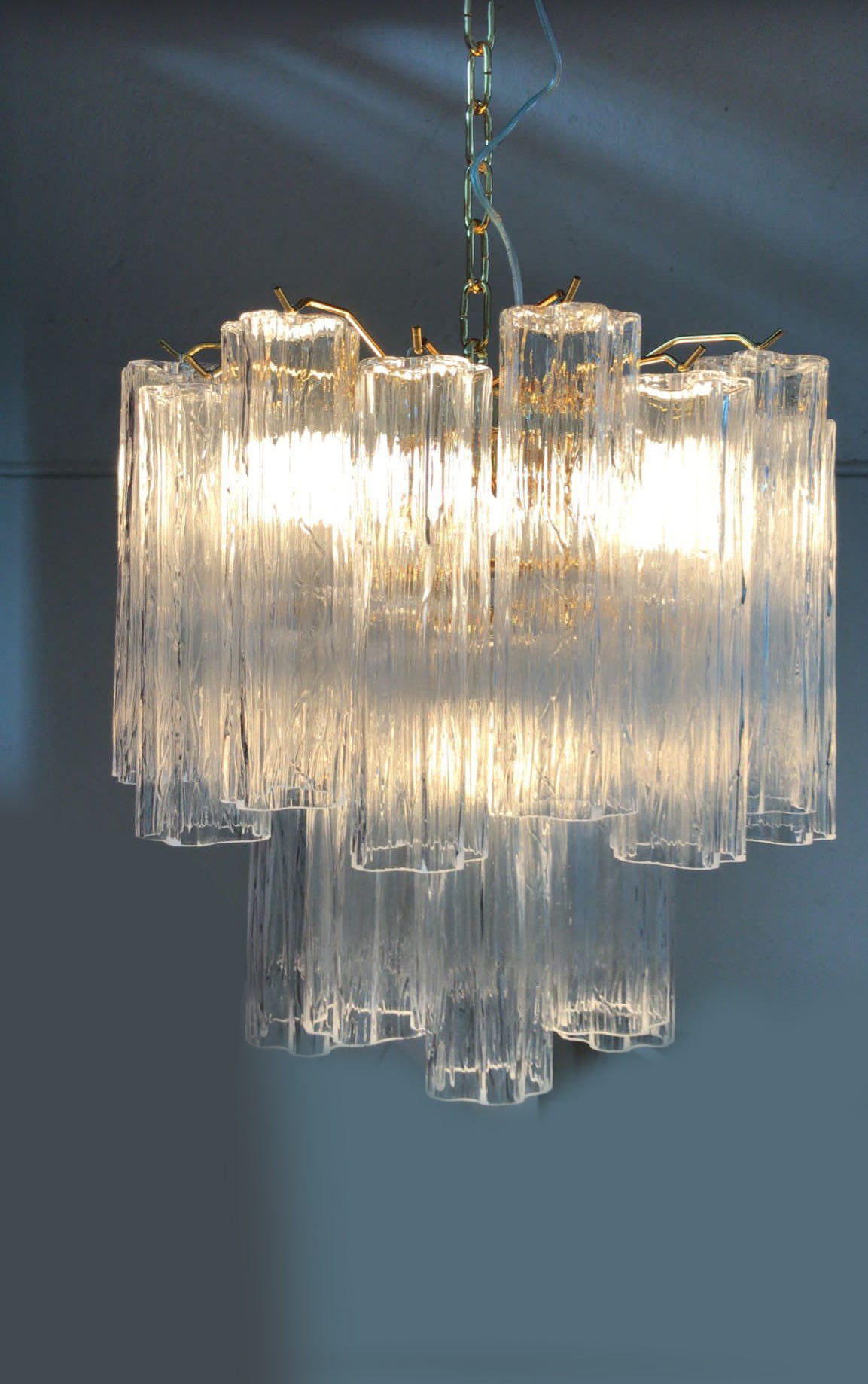 VORELLI Isadora Tronchi Murano Glass Circular Chandelier - Tronchi Murano Glass image 5