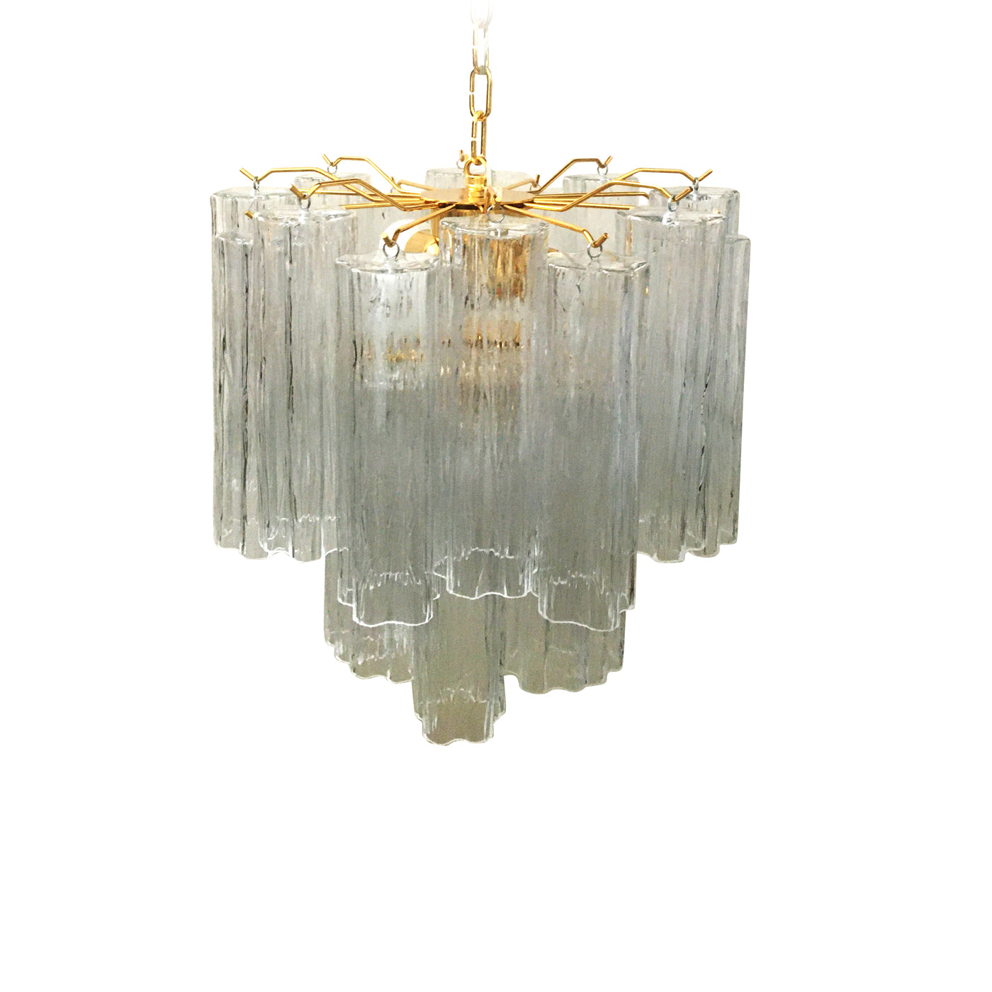 VORELLI Isadora Tronchi Murano Glass Circular Chandelier - Tronchi Murano Glass image 2