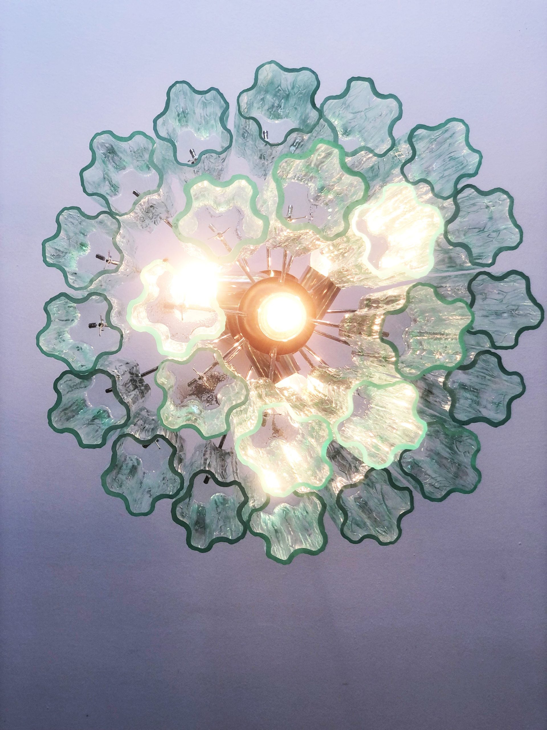 VORELLI Raffaella Tronchi Murano Glass Circular Chandelier - Tronchi Murano Glass image 3