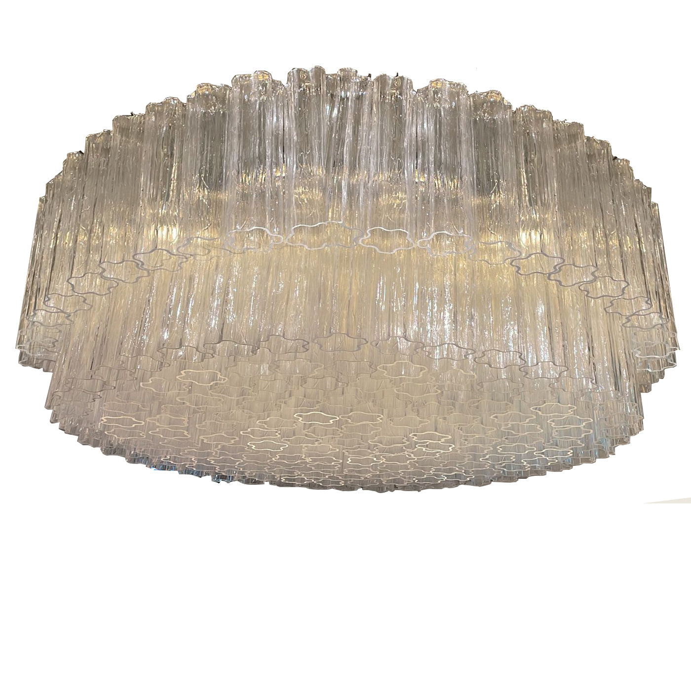 VORELLI Riviera Tronchi Murano Glass Staircase Chandelier - Tronchi Murano Glass image 2