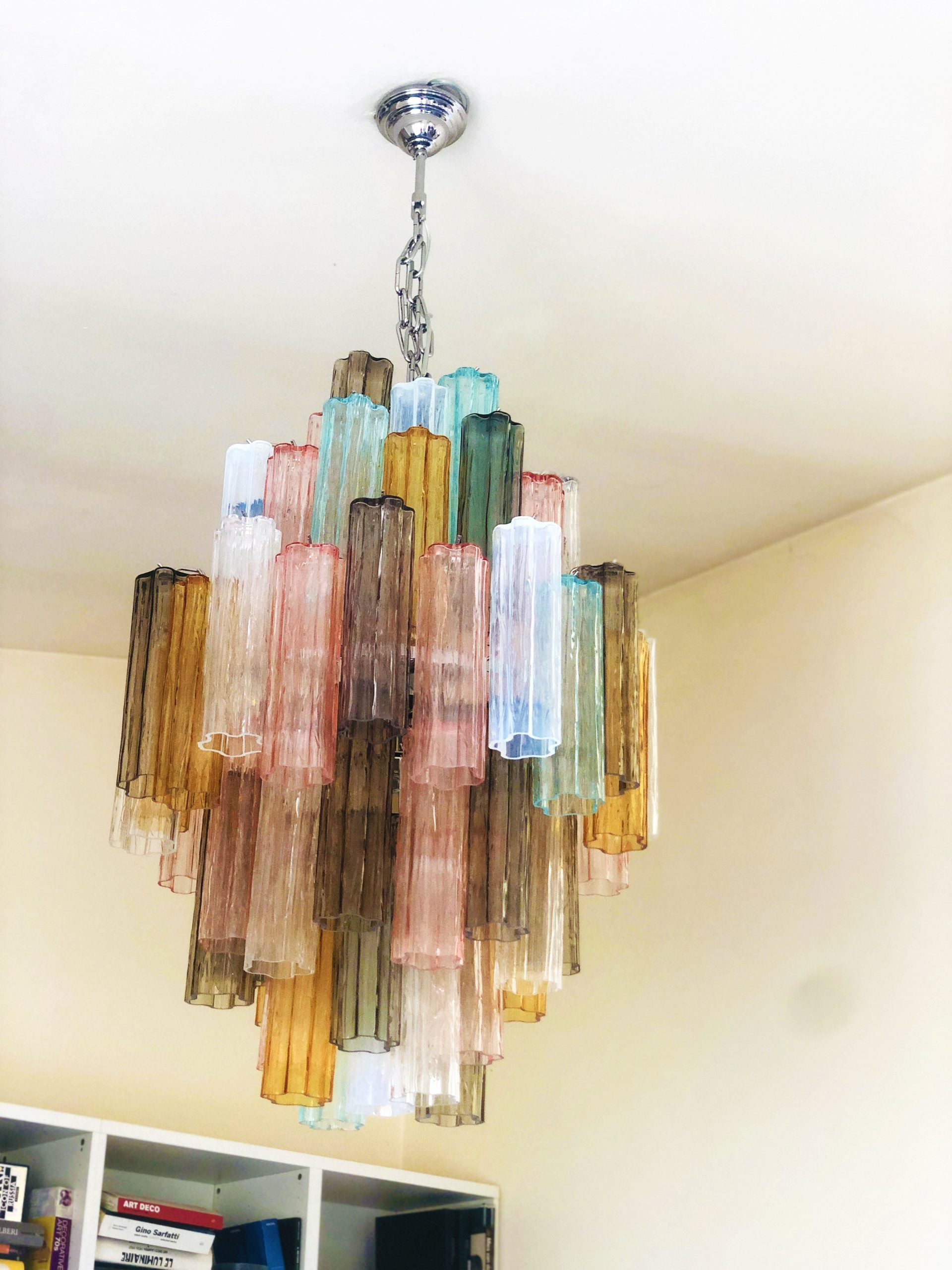 VORELLI Ottavia Tronchi Murano Glass Staircase Chandelier - Tronchi Murano Glass image 8
