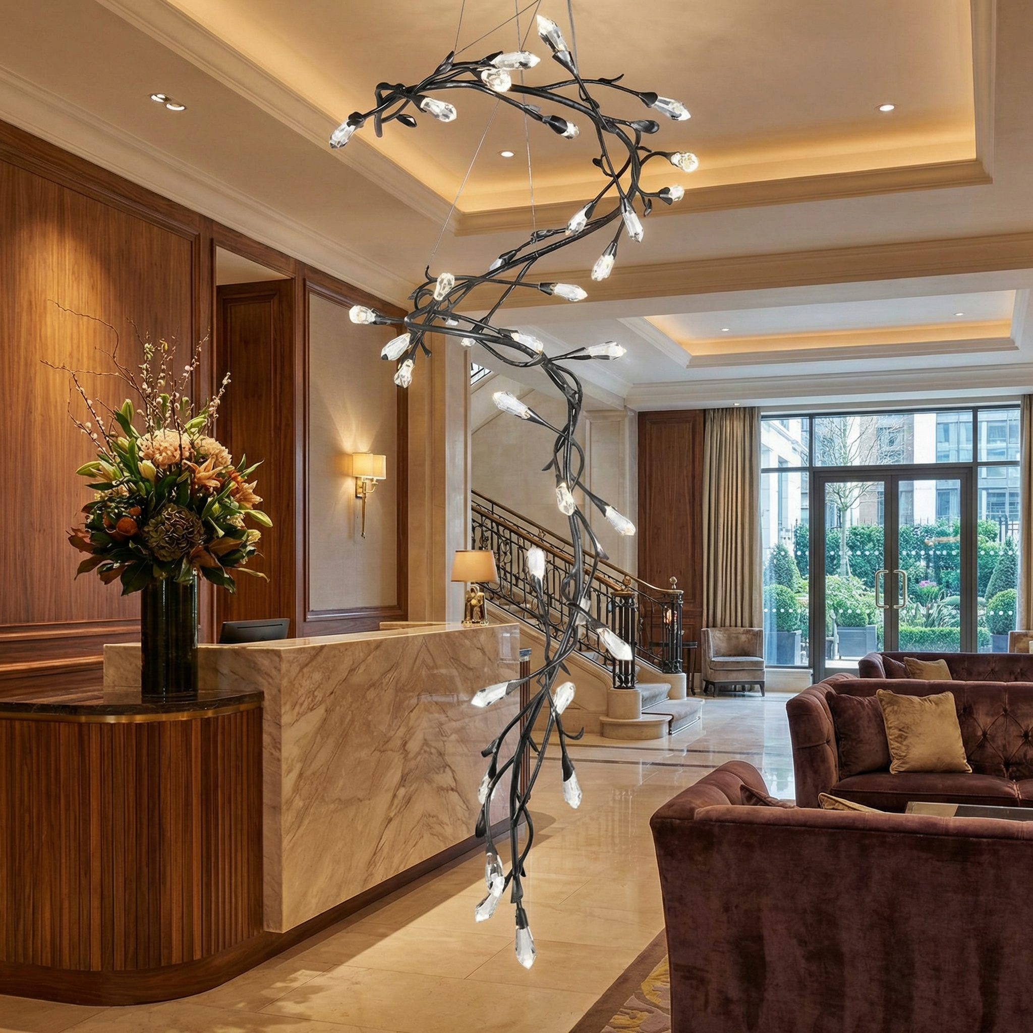 Virella Linear Staircase Chandelier