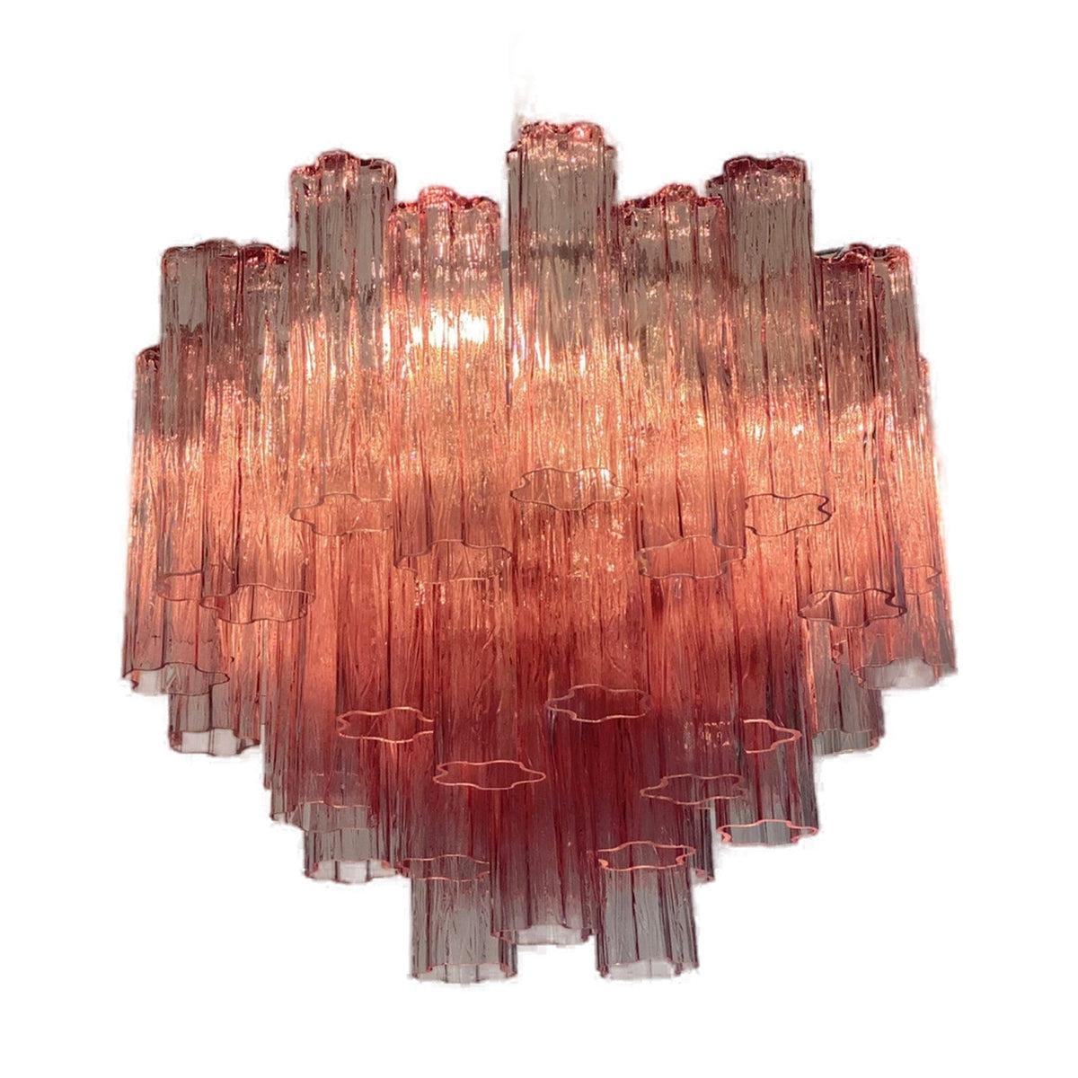 Adriatica Tronchi Murano Glass Circular Chandelier on white background by VORELLI