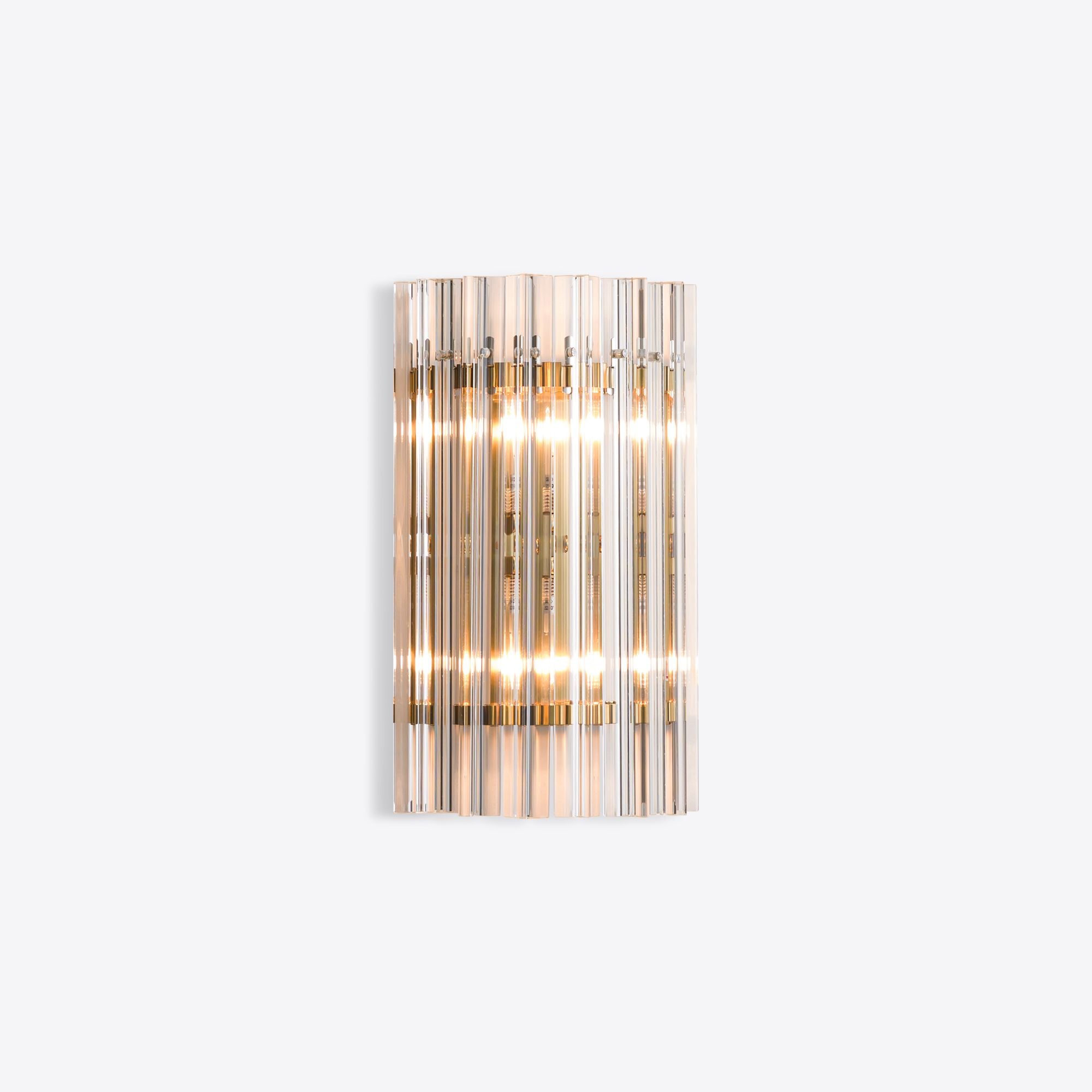 Amarino Clear Glass IP44 Wall Light wall light view 6