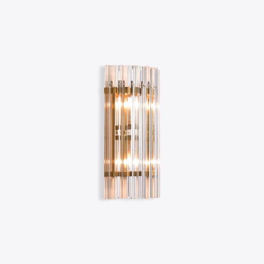 Amarino Clear Glass IP44 Wall Light wall light view 7