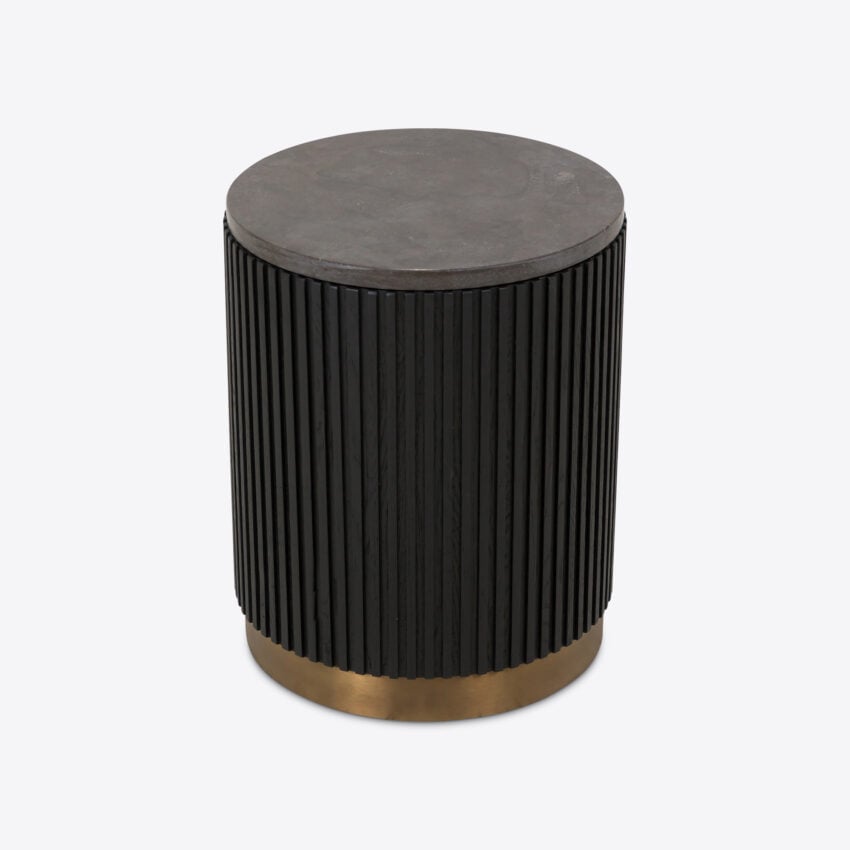 Attilio Ebonised Oak Side Table side table view 5