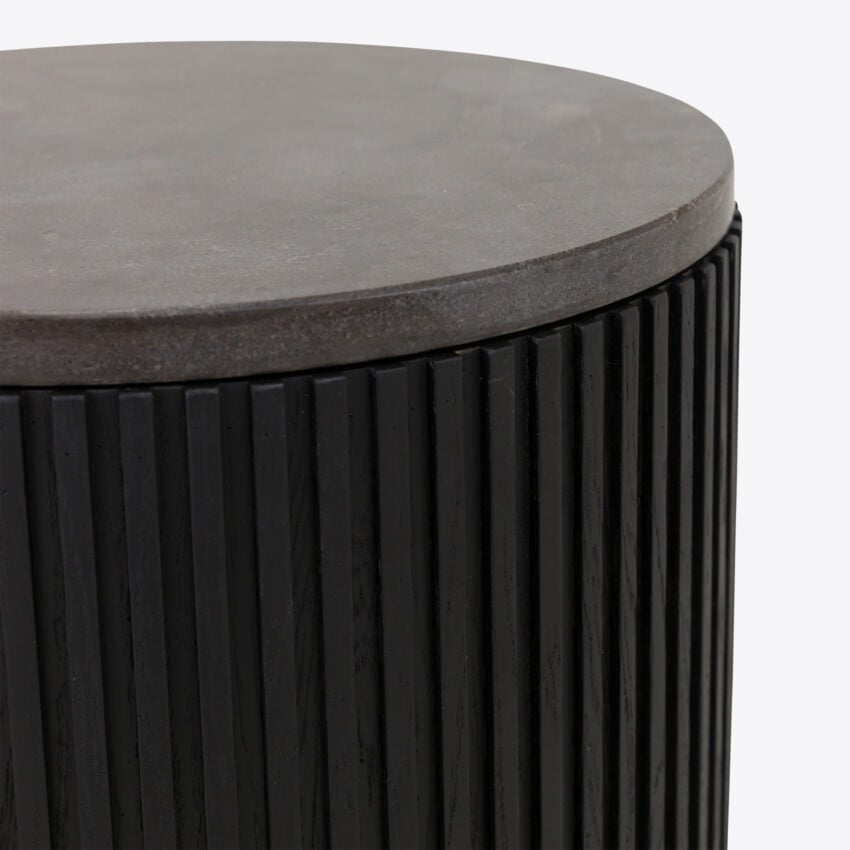 Attilio Ebonised Oak Side Table side table view 6