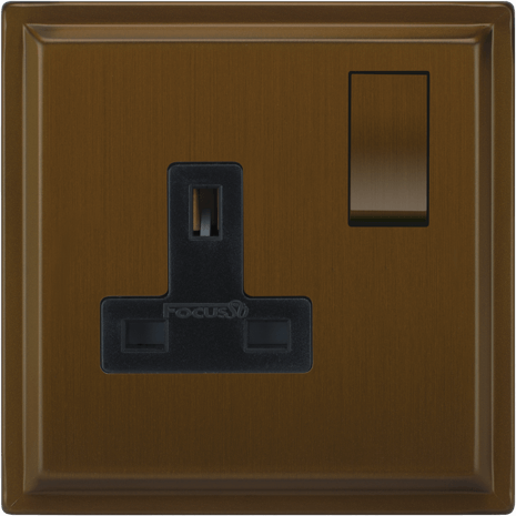 Belgravia Single Socket architectural switches view 4