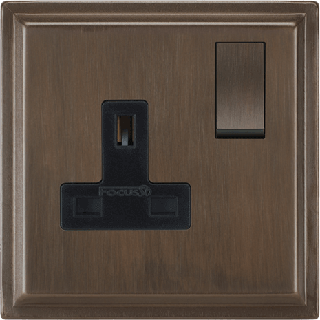 Belgravia Single Socket architectural switches view 5