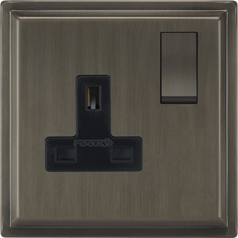 Belgravia Single Socket architectural switches view 6