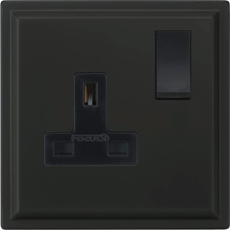 Belgravia Single Socket architectural switches view 7