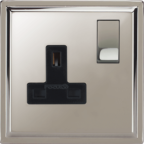 Belgravia Single Socket architectural switches view 11