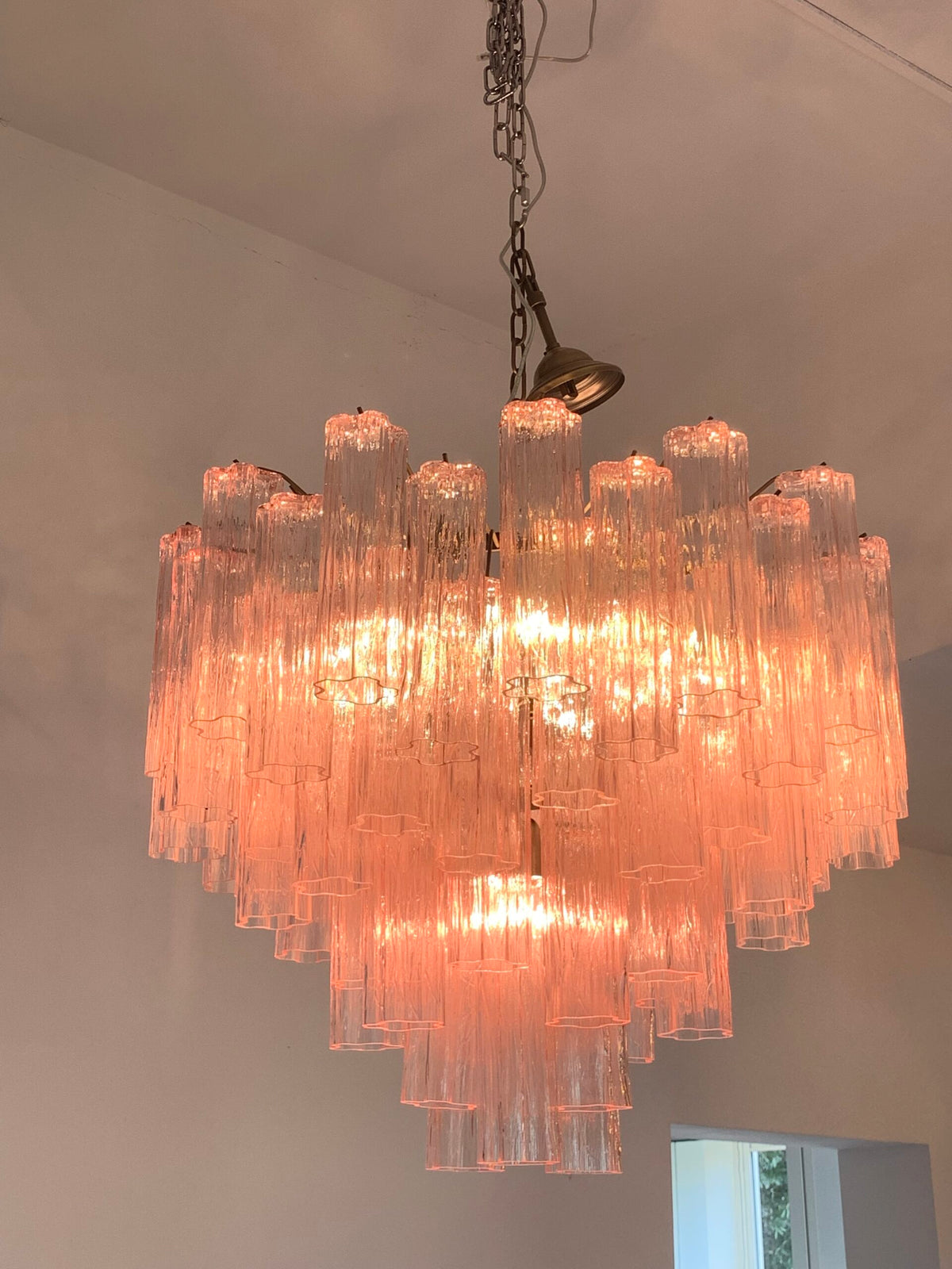 VORELLI Claudia Tronchi Murano Glass Staircase Chandelier - Tronchi Murano Glass image 3