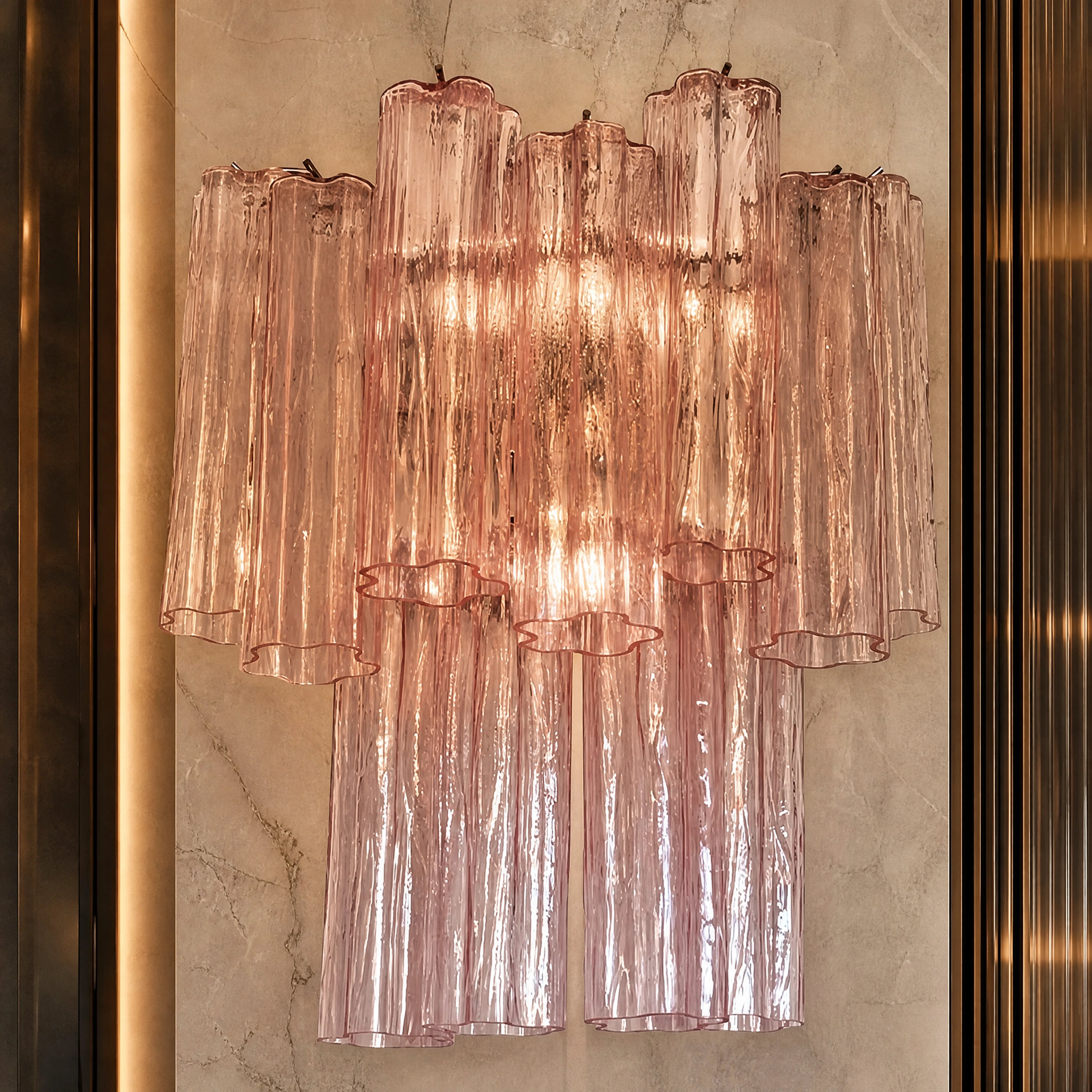 Cosima Tronchi Murano Glass Wall Light close-up luxury lifestyle hero image by VORELLI