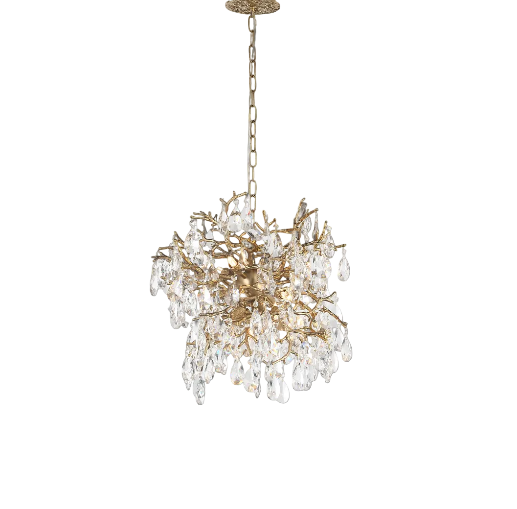 VORELLI® Entwine Dewdrop Pendant Light with cascading crystal drops in a sculptural branch design