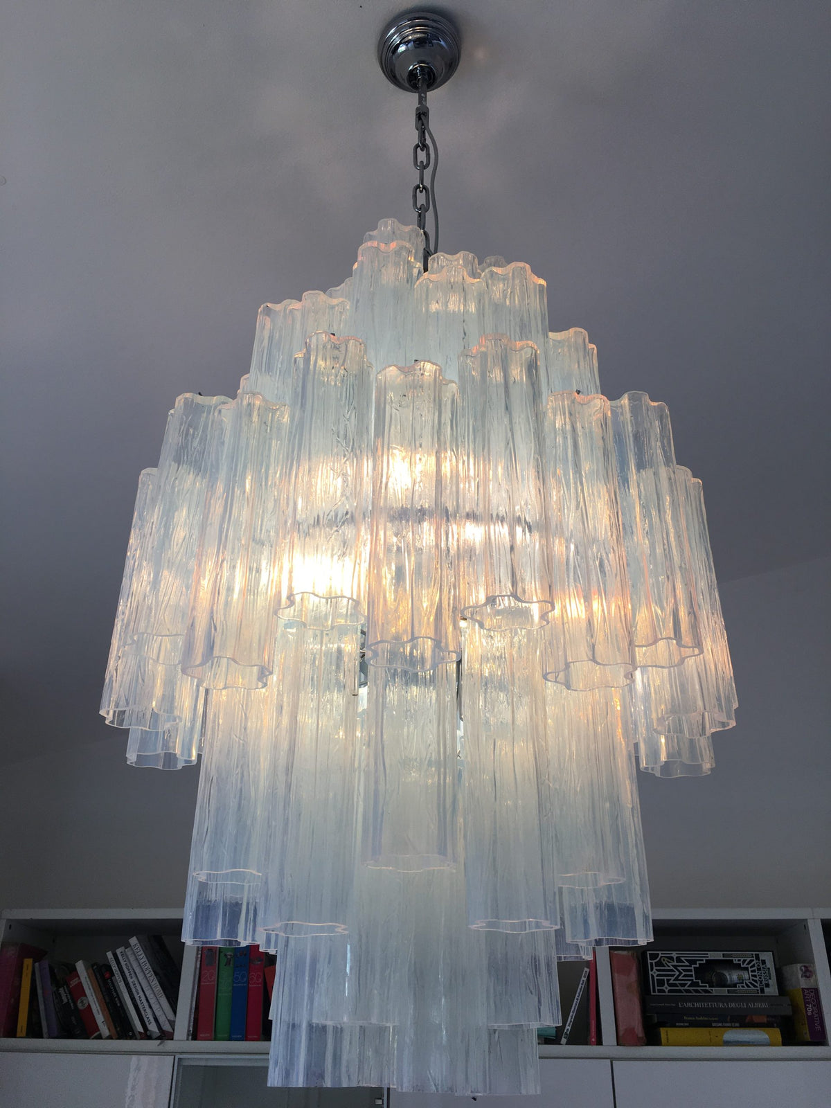 VORELLI Fabiana Tronchi Murano Glass Circular Chandelier - Tronchi Murano Glass image 3