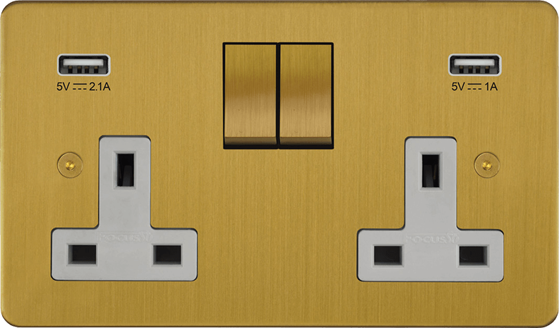 Horizon Classic Double Socket + USB architectural switches view 16