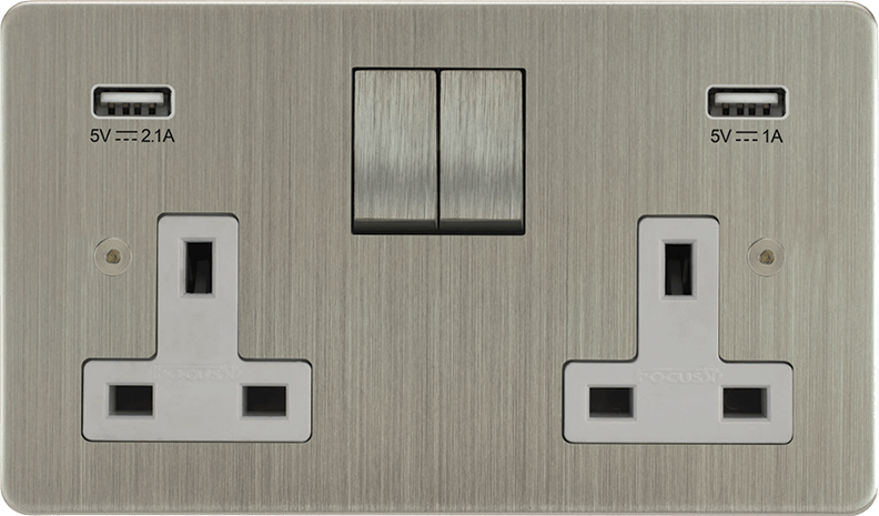 Horizon Classic Double Socket + USB architectural switches view 18