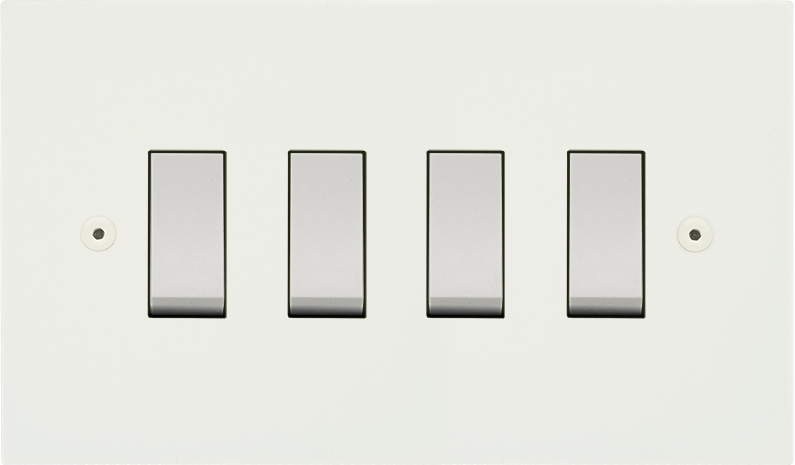Horizon Square Rocker Switch by VORELLI, product hero image for luxury residential and hospitality specifications
