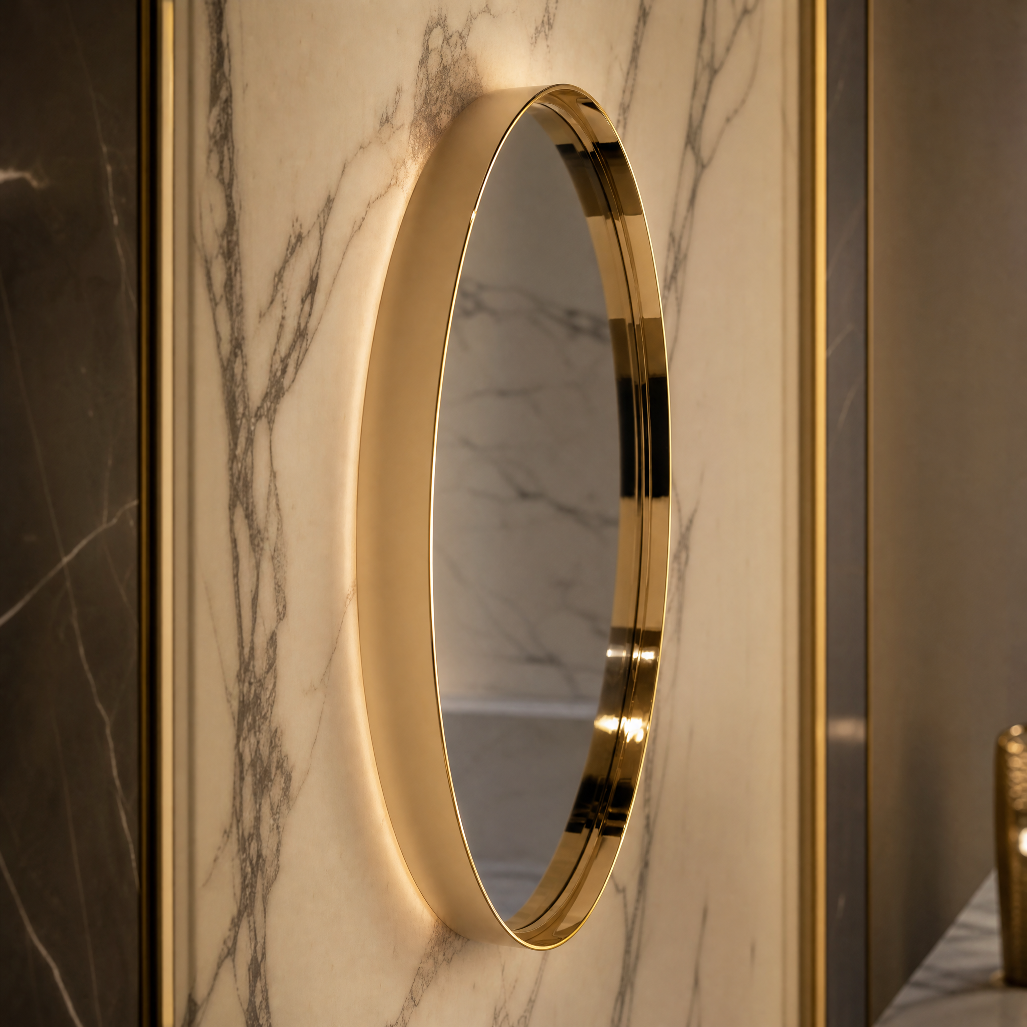 Ammira Luxury Mirror close-up craftsmanship detail image by VORELLI